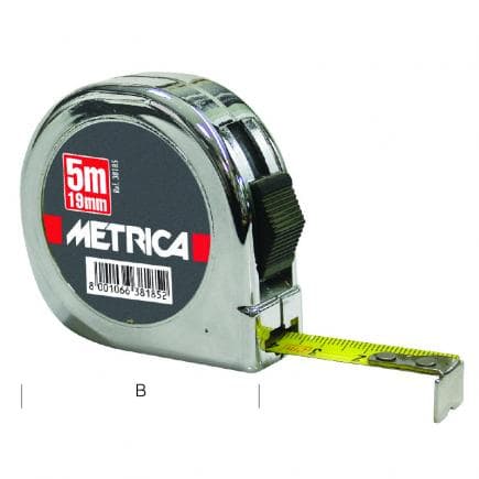 METRICA 38182 - FLEXOMETRE DE POCHE CHROME