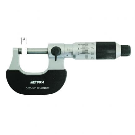 METRICA 44372 - MICROMÈTRE MILLESIMAL SANS PARALLAXE