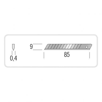 METRICA 49031 - LAMES DE RECHANGE 10 pièces