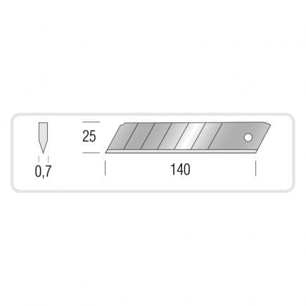 METRICA 49048 - LAMES DE RECHANGE 10 pièces