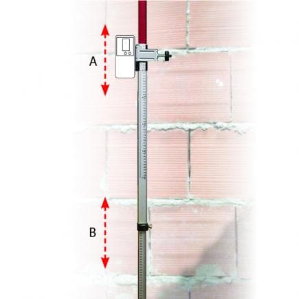 METRICA 60621 - TIGE TÉLESCOPIQUE POUR SUPPORT CAPTEUR LASER