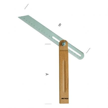 METRICA 69650 - FAUX BASE EN BOIS CARRE - SERRURE A AILETTES