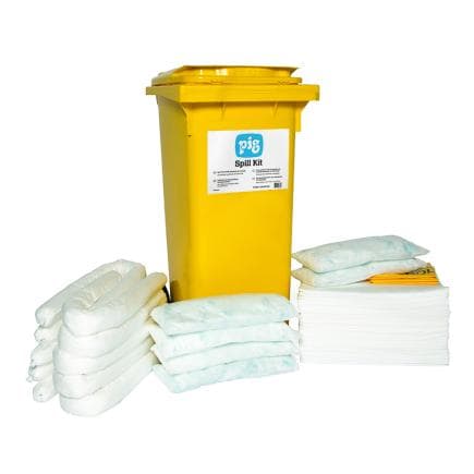 NEW PIG OSKWB120 - PIG® Essentials Kit Hydrocarbures en Conteneur sur Roulettes- Petit