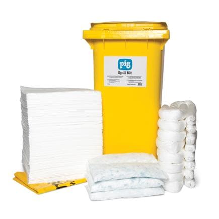 NEW PIG OSKWB240 - PIG® Essentials Kit Hydrocarbures en Conteneur sur Roulettes - Moyen