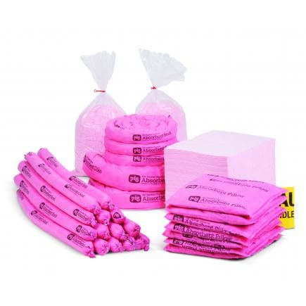 NEW PIG KITR303 - Kit de recharge anti-déversement dans une boîte de rangement haute visibilité