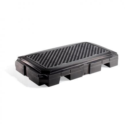 NEW PIG PAK604-BK-WOD - Palette de confinement en poly robuste pour usage intensif sans bouchon de vidange