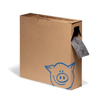 NEW PIG MAT4150-GY - Rouleau de tapis absorbant en carton distributeur