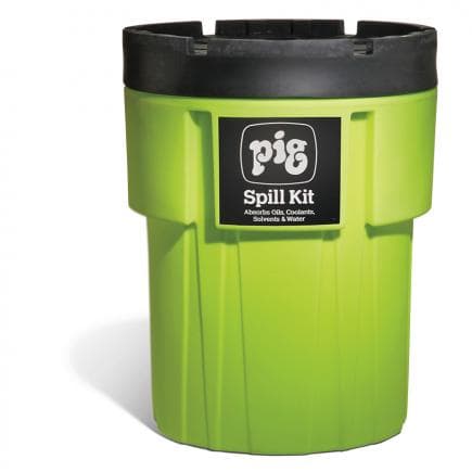 NEW PIG KIT262 - Kit pour déversements dans un conteneur de 360 litres à haute visibilité