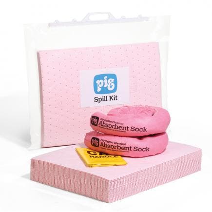 NEW PIG KITE392 - Kit d'absorbants dans un sac clipsable 51x15x38cm