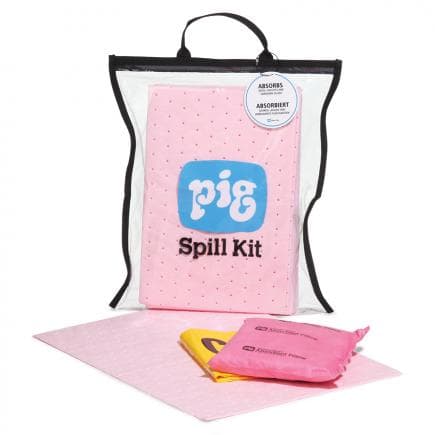 NEW PIG KITL350 - Kit anti-déversement transparentet compact HAZ-MAT