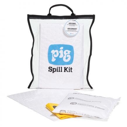 NEW PIG KITL450 - Kit anti-déversement transparent et compact- Oil-Only