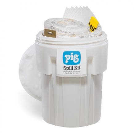 NEW PIG KIT402 - Kit anti-déversement ensurfût de 360 l- Oil-Only