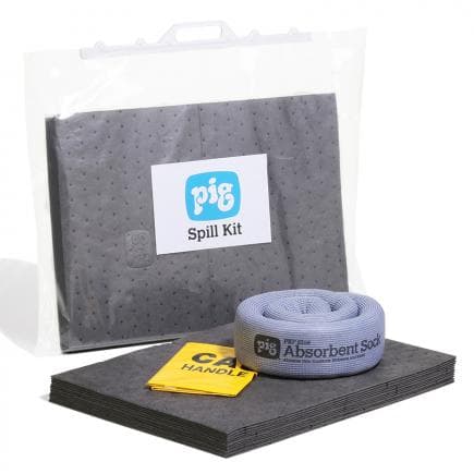 NEW PIG KITE291 - Kit d'absorbants dans un sac clipsable 51x10x38cm