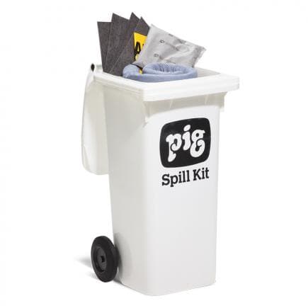NEW PIG KITE201 - Kit avec conteneur à roulette- Universel