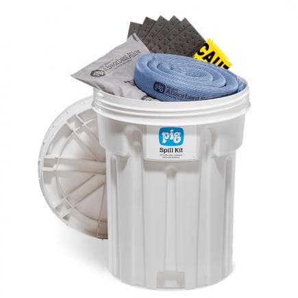 NEW PIG KIT236 - Kit anti-déversement ensurfût de 115 l- Universal
