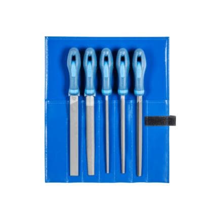 PFERD TOOLS 11800531 - Assortiment de limes d’atelier WR en étui enroulable 200 mm, taille 1 pour enlèvement de matière grossier, dégrossissage (5...