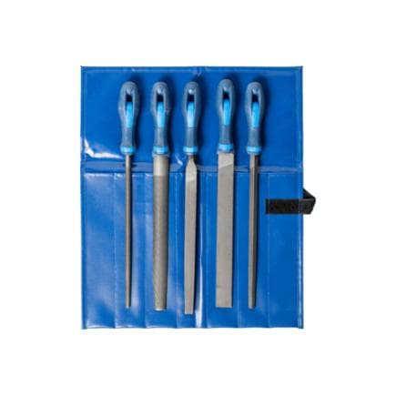 PFERD TOOLS 11800543 - Assortiment de limes d’atelier WR en étui enroulable 250 mm, taille 3 pour usinage de précision et de finition (5 pcs.)