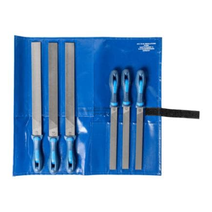 PFERD TOOLS 11800555 - Assortiment de limes d’atelier en étui enroulable 200/300 mm usage universel de dégrossissage à usinage de finition (6 pcs.)