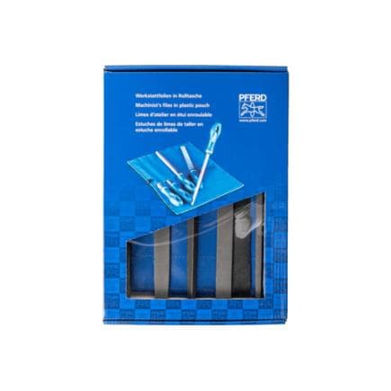 PFERD TOOLS 11801533 - Assortiment de limes d’atelier WRU en étui enroulable 200 mm, taille 3 pour usinage de précision et de finition (5 pcs.)