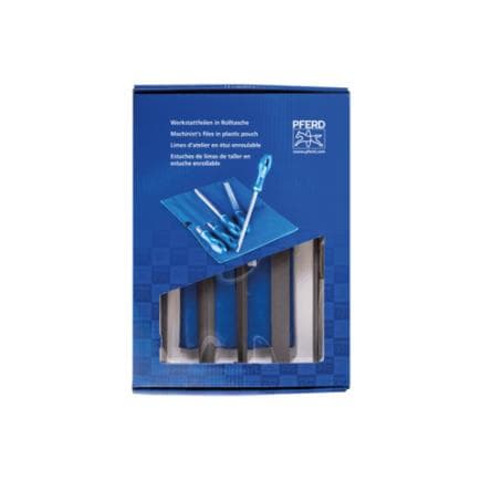 PFERD TOOLS 11801542 - Assortiment de limes d’atelier WRU en étui enroulable 250 mm, taille 2 usage universel pour dégrossissage & usinage de...
