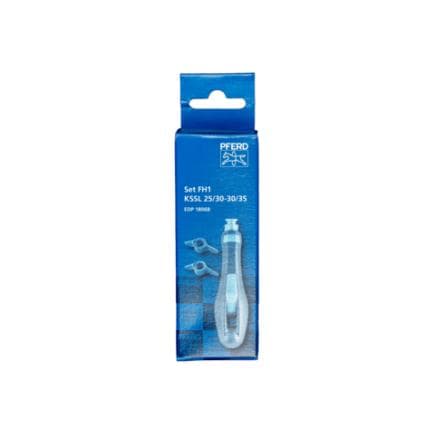 PFERD TOOLS 12600030 - Assortiment de manches de lime ergonomiques FH1 avec guides d'affûtage 25/30-30/35° pour lime pour tronçonneuse Ø 4,0-5,5 mm