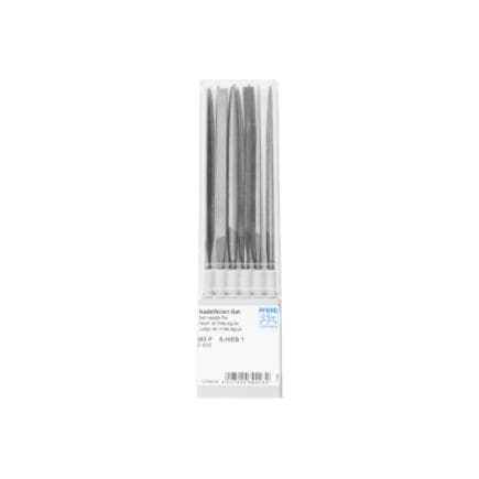 PFERD TOOLS 12799009 - Jeu de limes aiguille de précision en coffret en plastique 160 mm, taille suisse 1, moyennes (12 pcs.)