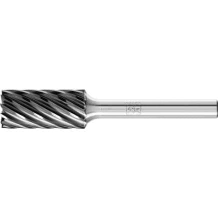 PFERD TOOLS 21100581 - Fraise sur tige en carbure hautes performances INOX, forme cylindrique ZYAS, denture en bout, Ø de tige 6 mm, HICOAT, pour...