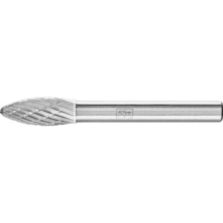 PFERD TOOLS 21202533 - Fraise lime carbure, forme de flamme B Z3P, usinage universel, moyenne, denture croisée