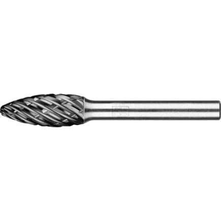 PFERD TOOLS 21103290 - Fraise lime carbure hautes performances STEEL, forme de flamme B, tige Ø 6 mm HICOAT pour acier