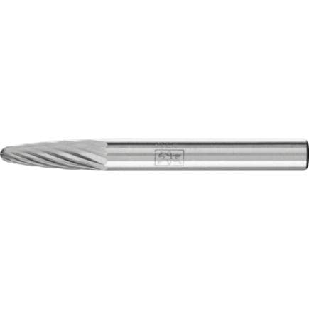 PFERD TOOLS 21117306 - Fraise lime carbure ogive à bout arrondi RBF, tige Ø 6 mm Z3, usinage universel, moyenne