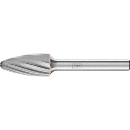 PFERD TOOLS 21117816 - Fraise lime carbure ogive à bout arrondi RBF, tige Ø 6 mm Z1, usinage universel, grossière