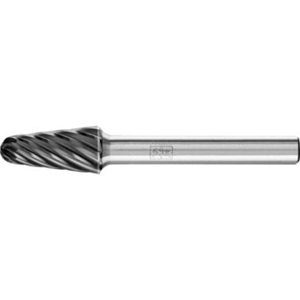 PFERD TOOLS 21125081 - Fraise lime carbure hautes performances INOX, ogive à bout arrondi KEL, tige Ø 6 mm HICOAT pour acier inoxydable