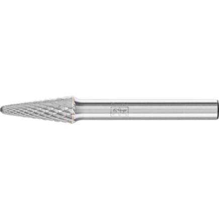 PFERD TOOLS 21124994 - Fraise lime carbure ogive à bout arrondi KEL, tige Ø 6 mm Z4, usinage universel, moyenne, fine