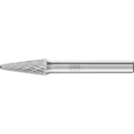 PFERD TOOLS 21124996 - Fraise lime carbure ogive à bout arrondi KEL Z3P, usinage universel, moyenne, denture croisée