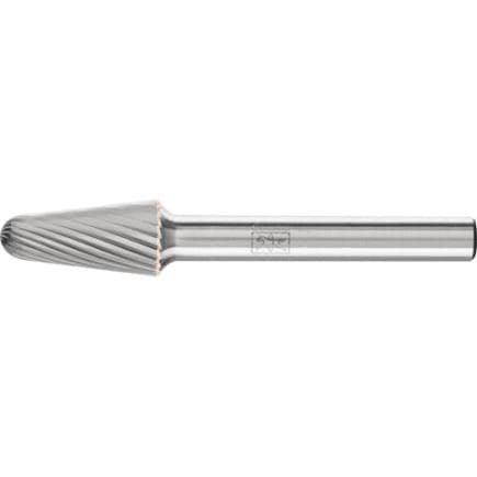 PFERD TOOLS 21125006 - Fraise lime carbure ogive à bout arrondi KEL, tige Ø 6 mm Z3, usinage universel, moyenne