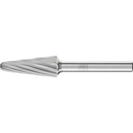 PFERD TOOLS 21125216 - Fraise lime carbure ogive à bout arrondi KEL, tige Ø 6 mm Z1, usinage universel, grossière
