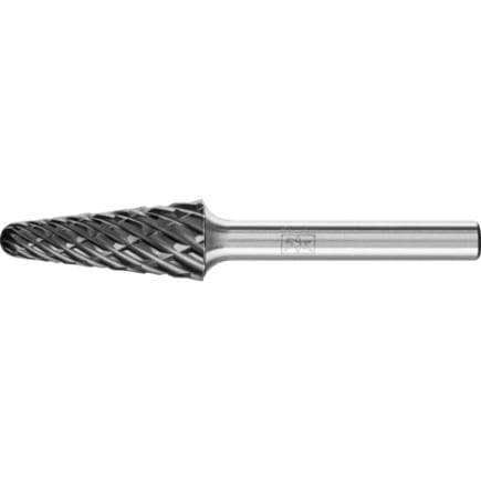PFERD TOOLS 21125090 - Fraise lime carbure hautes performances STEEL, ogive à bout arrondi KEL, tige Ø 6 mm HICOAT pour acier