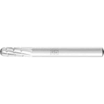 PFERD TOOLS 22410726 - Fraise lime HSS forme cylindrique à bout arrondi C, tige Ø 6 mm Z 2, usinage universel, moyenne, brise-copeaux