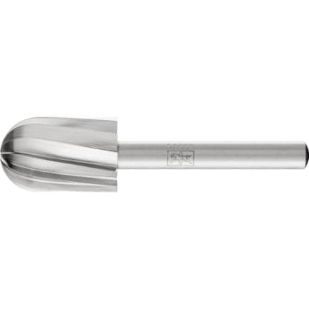 PFERD TOOLS 22411816 - Fraise lime HSS ALU, forme cylindrique à bout arrondi C, tige Ø 6 mm aluminium/métaux non ferreux