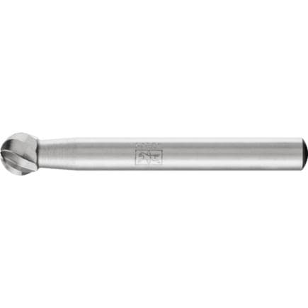 PFERD TOOLS 22420016 - Fraise lime HSS forme sphérique F, tige Ø 6 mm Z 1, usinage universel, grossière