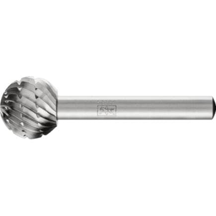 PFERD TOOLS 22420826 - Fraise lime HSS forme sphérique F, tige Ø 6 mm Z 2, usinage universel, moyenne, brise-copeaux