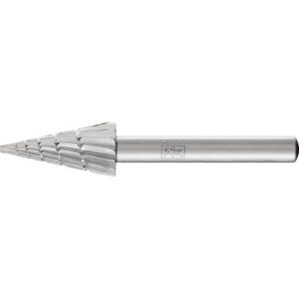 PFERD TOOLS 22423326 - Fraise lime HSS forme conique à bout pointu G, tige Ø 6 mm Z 2, usinage universel, moyenne, brise-copeaux