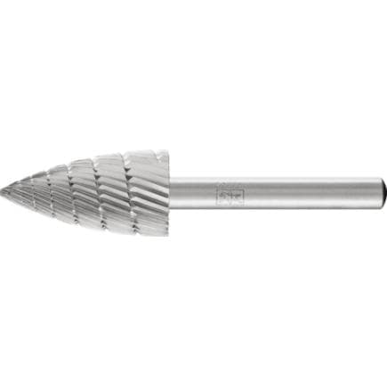 PFERD TOOLS 22440736 - Fraise lime HSS forme ogive K, tige Ø 6 mm Z 3, usinage universel, moyenne, fine, brise-copeaux
