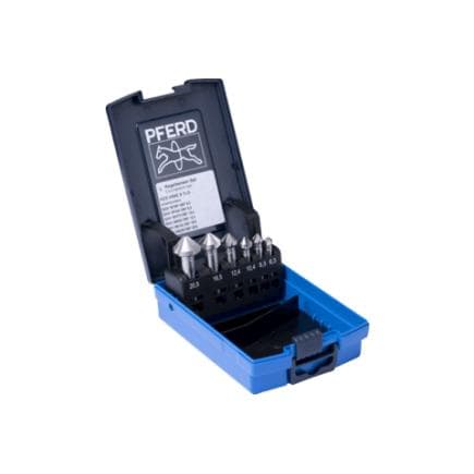 PFERD TOOLS 25202157 - Jeu de fraises coniques HSSE DIN 335 C 90° version Co5 (6 pcs.)