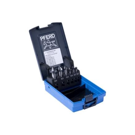 PFERD TOOLS 25202160 - Jeu de fraises coniques HSS DIN 335 C 90° avec revêtement HICOAT HC-FEP (6 pcs.)