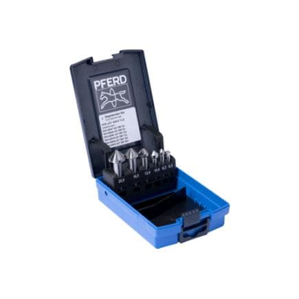 PFERD TOOLS 25202192 - Jeu de fraises coniques HSS UGT DIN 335 C 90° à pas inégal (6 pcs.)