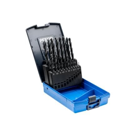 PFERD TOOLS 25203701 - Jeu de forets hélicoïdaux STEEL HSSG N DIN 338 usinage universel (19 pcs.)
