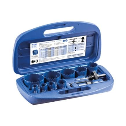 PFERD TOOLS 25900010 - Jeu de scies cloche bimétal Co8/M42 pour électriciens Allemagne (14 pcs.)