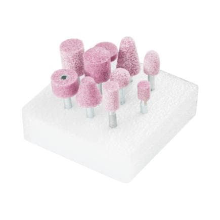 PFERD TOOLS 33920131 - Jeu de meules sur tige STEEL EDGE tige Ø 6 mm A30 pour acier et acier moulé (10 pcs.)