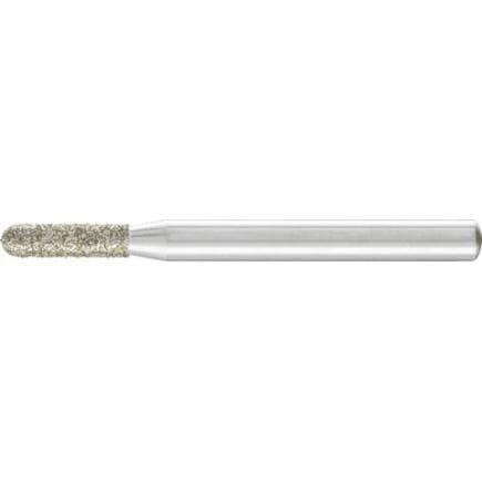 PFERD TOOLS 36425035 - Meule sur tige diamant cylindrique à bout arrondi grossière pour le meulage de PRFV/PRFC